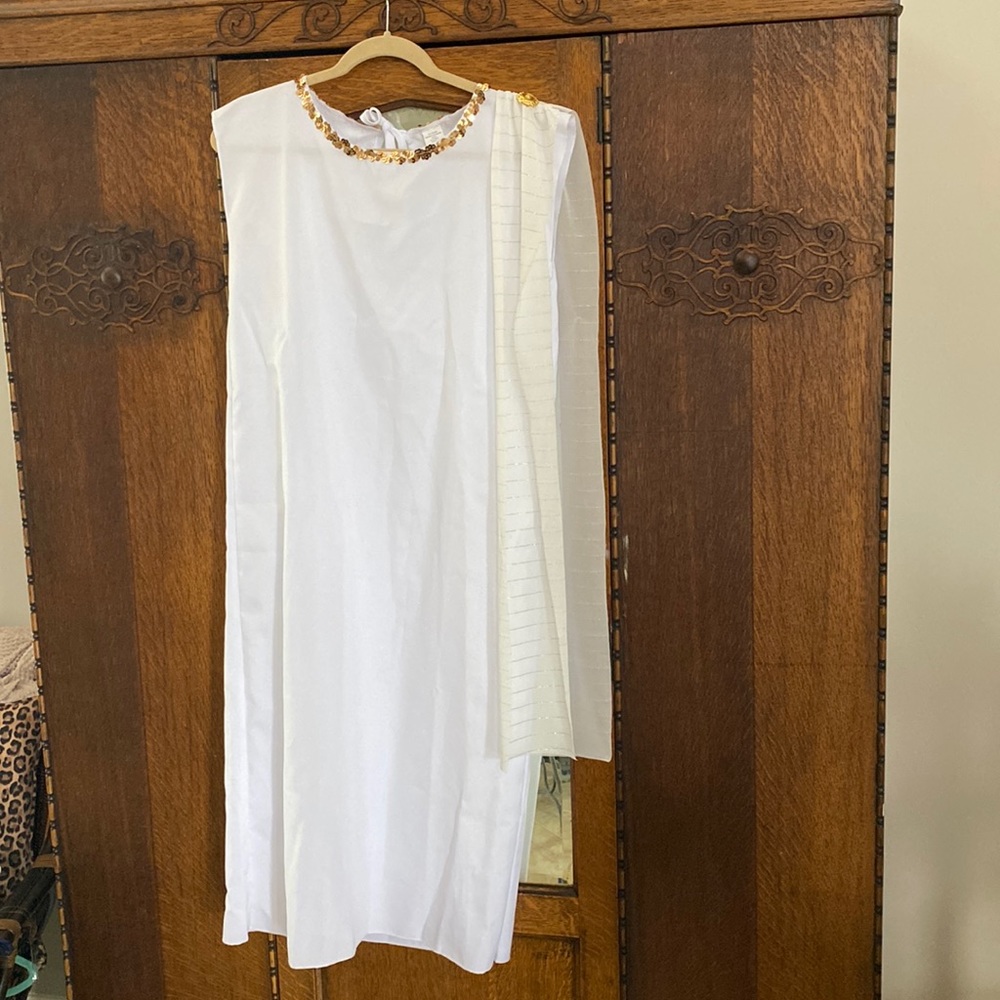 Greek costume gown. Size 12-14 kids.